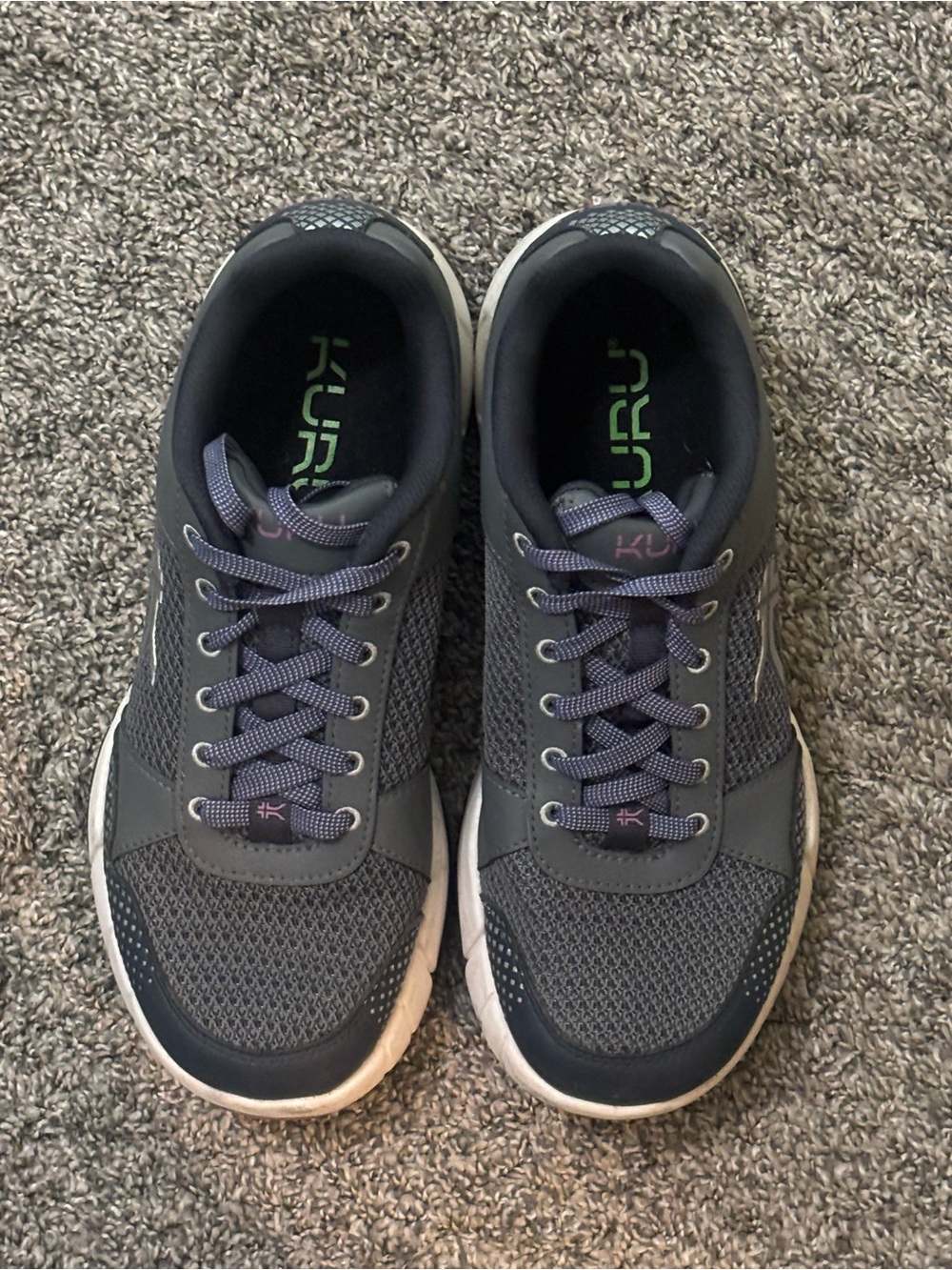 KURU Women's Gray and White Sneakers